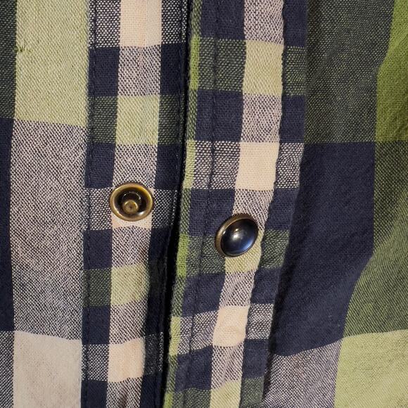 Buffalo David Bitton Onyx Snap Button & Full Zip Shirt Sz S Blue Pocket Western - Picture 6 of 14